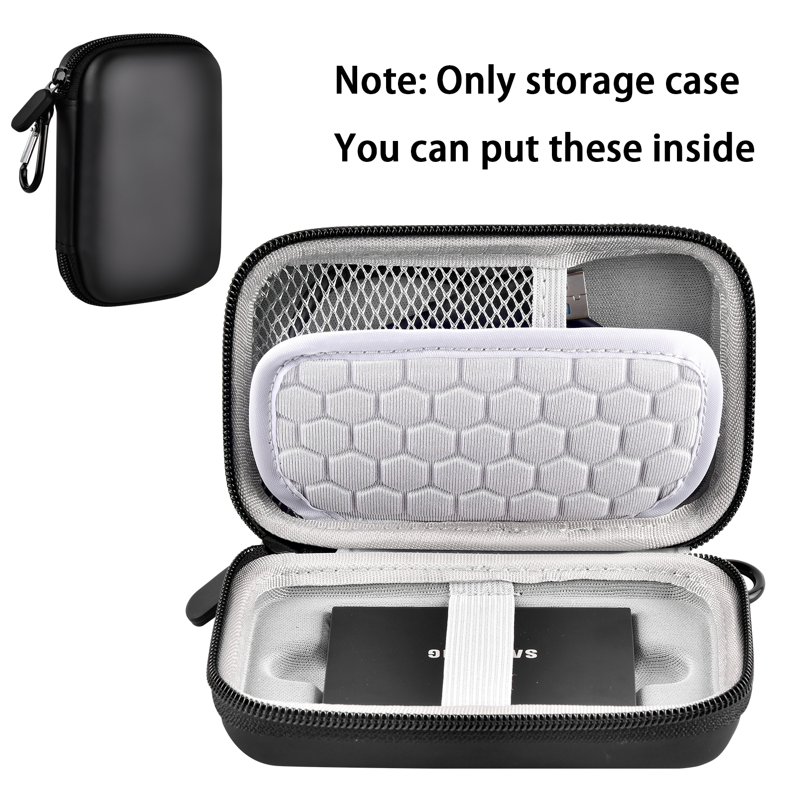 Tech Accessories Case - Universal USB 3.2 SSD Case, Shockproof