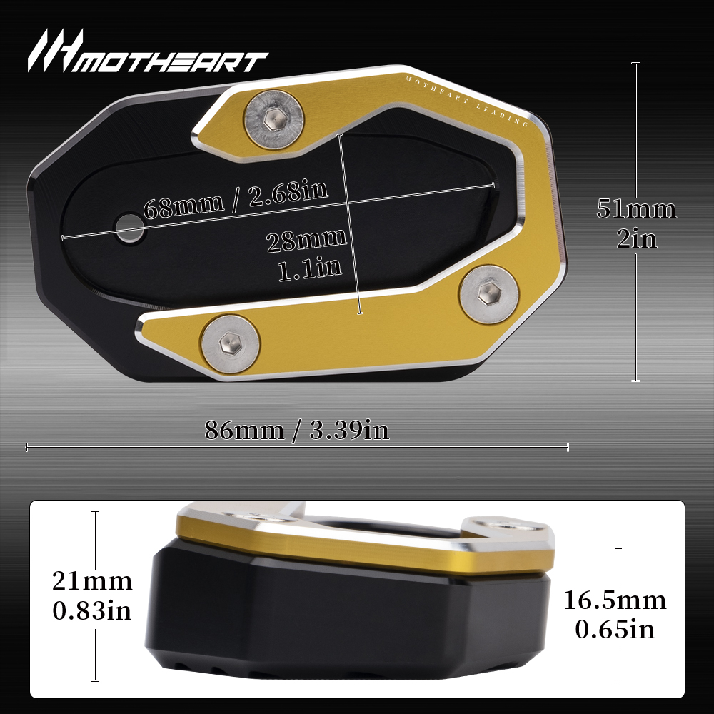 Motorcycle Kickstand Foot Plat - Tech Accessories Stand avaliação e preço