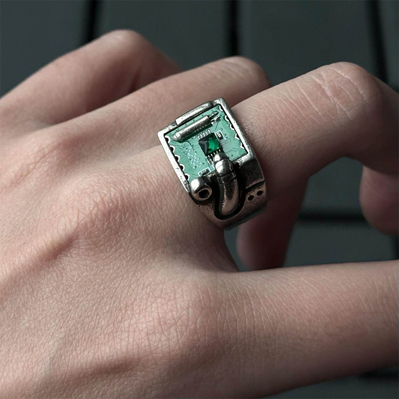 Tech Inspired PCB Pattern Ring - Tech Inspired Accessories avaliação e preço
