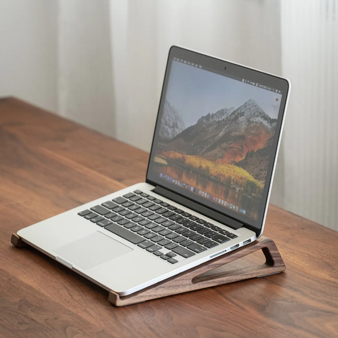 HeMu Walnut Wood Laptop Stand  - Laptop Stand Bamboo avaliação e preço