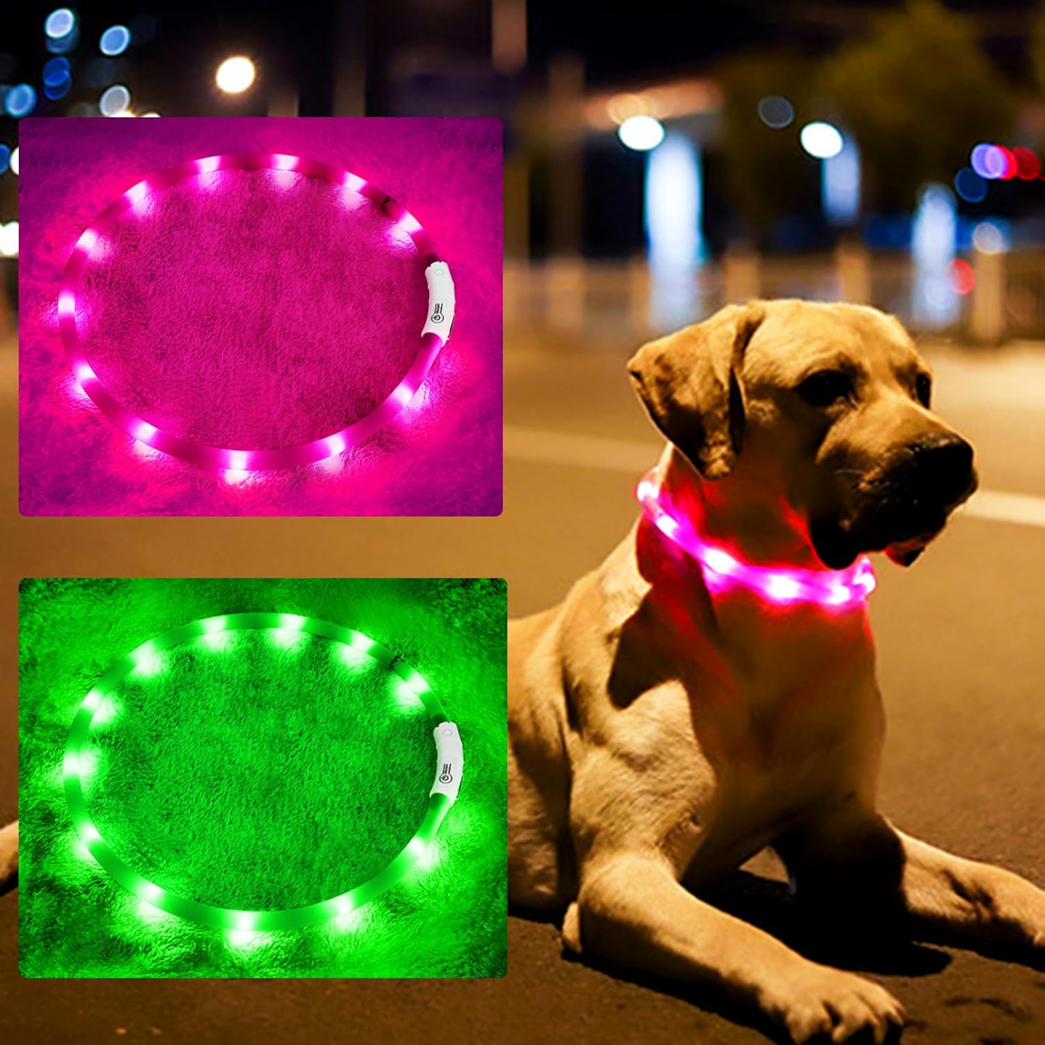 Silicone LED Dog Collar,USB Re - Tech Dog Accessories avaliação e preço