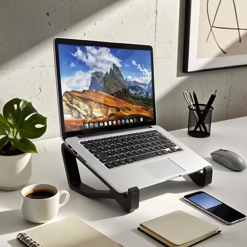 Ergonomic adjustable laptop st - Laptop Stand Bamboo avaliação e preço