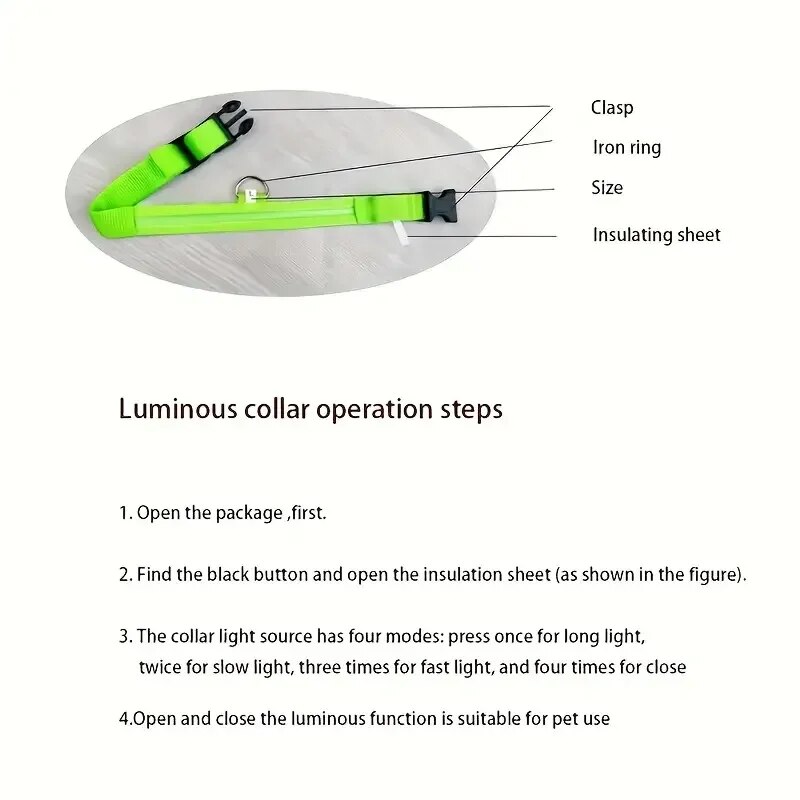 Nylon LED Night Safety Flashin - Tech Dog Accessories avaliação e preço