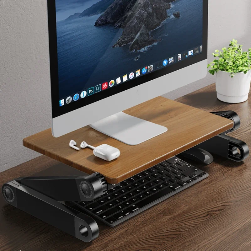 Solid Wood Laptop Height Stand - Laptop Stand Bamboo avaliação e preço
