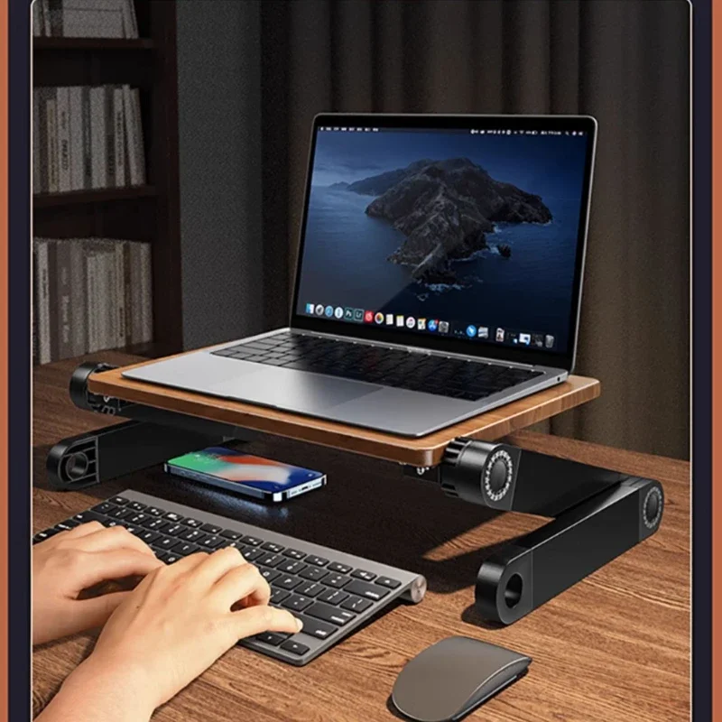 Solid Wood Laptop Height Stand - Laptop Stand Bamboo avaliação e preço