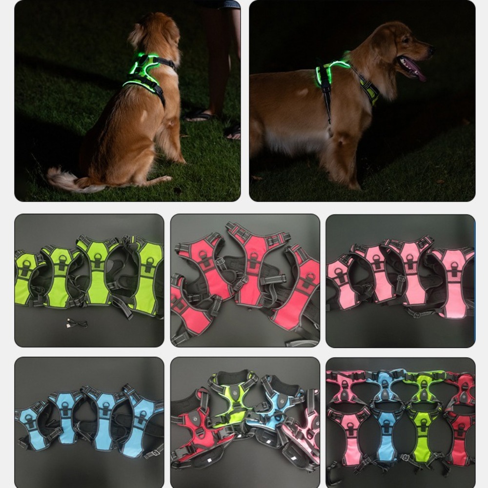Light Up LED Dog Harness Recha - Tech Dog Accessories avaliação e preço