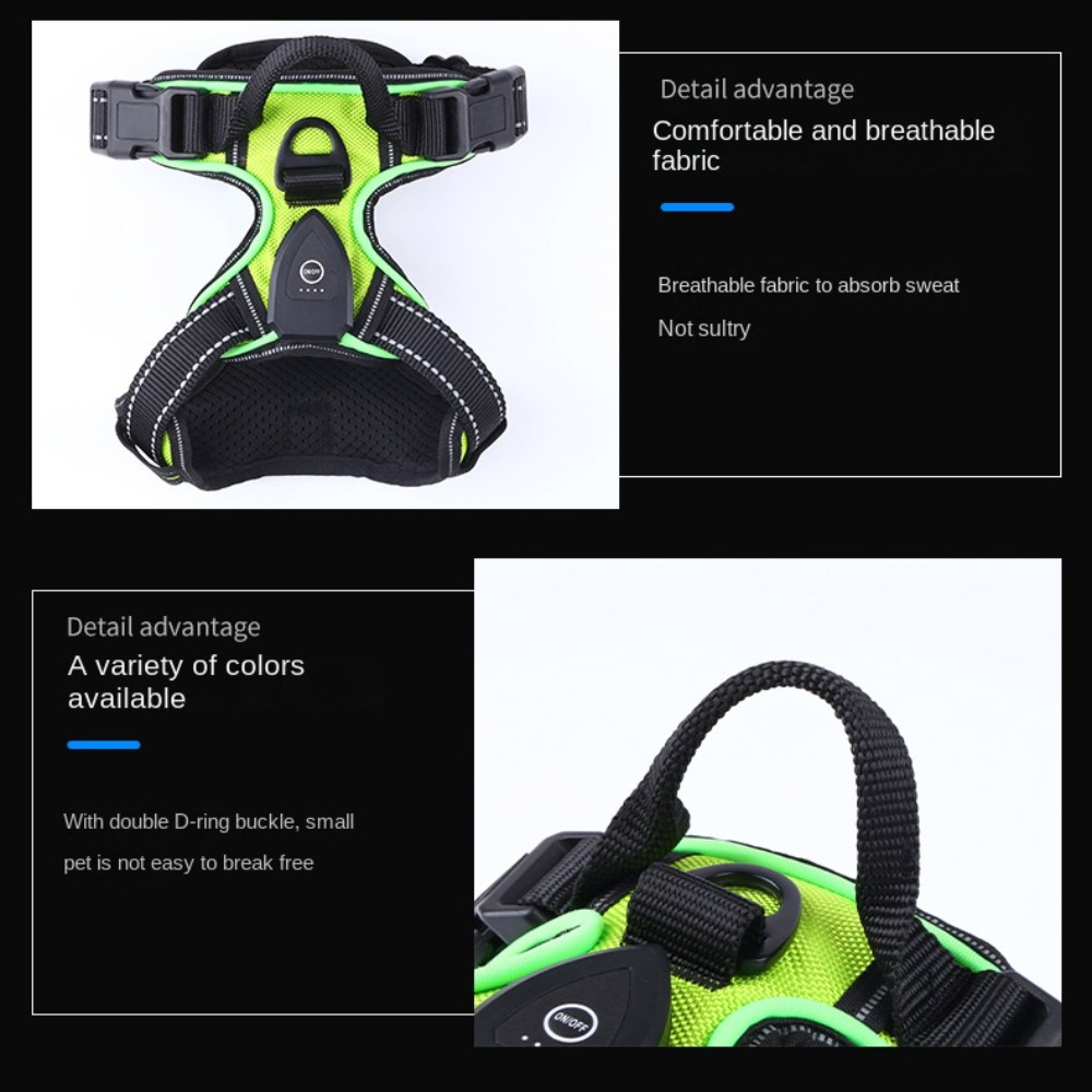 Light Up LED Dog Harness Recha - Tech Dog Accessories avaliação e preço