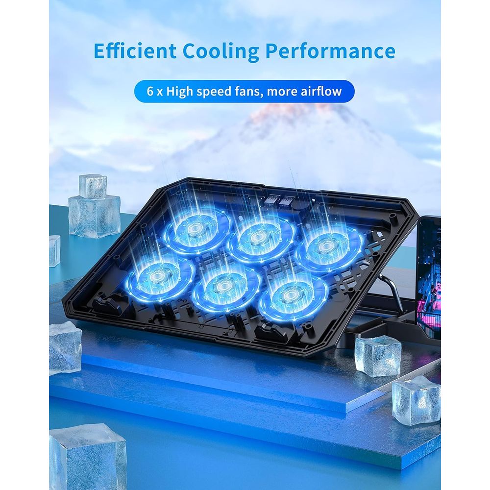 15.6 Inch Laptop Cooling Pad w - Laptop Stand Bamboo avaliação e preço
