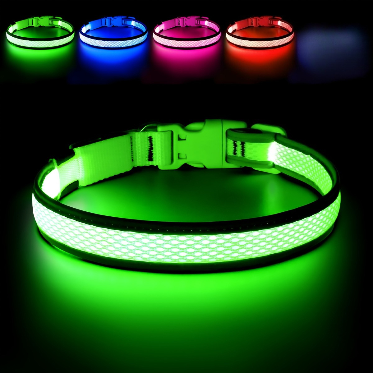 USB LED Dog Collar Lights - Ad - Tech Dog Accessories avaliação e preço