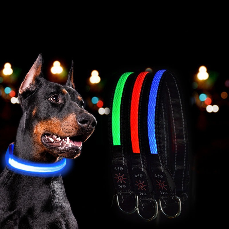 USB LED Dog Collar Lights - Ad - Tech Dog Accessories avaliação e preço