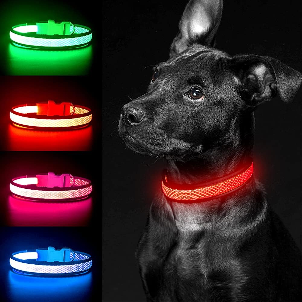 USB LED Dog Collar Lights - Ad - Tech Dog Accessories avaliação e preço