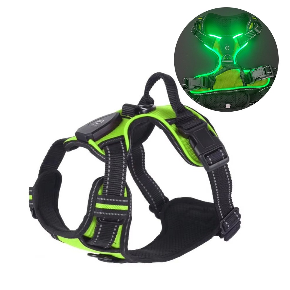Durable Light Up LED Dog Harne - Tech Dog Accessories avaliação e preço