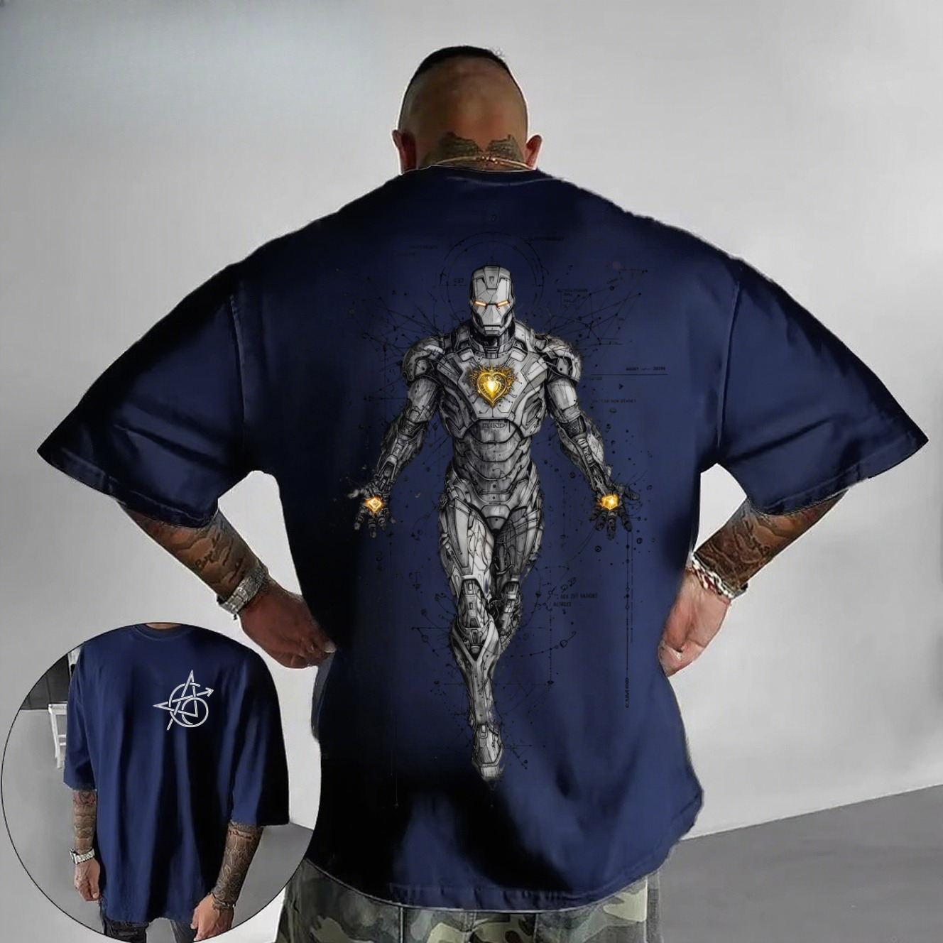 2026 New Cyberpunk Iron Man Te - Trending Tech Accessories avaliação e preço
