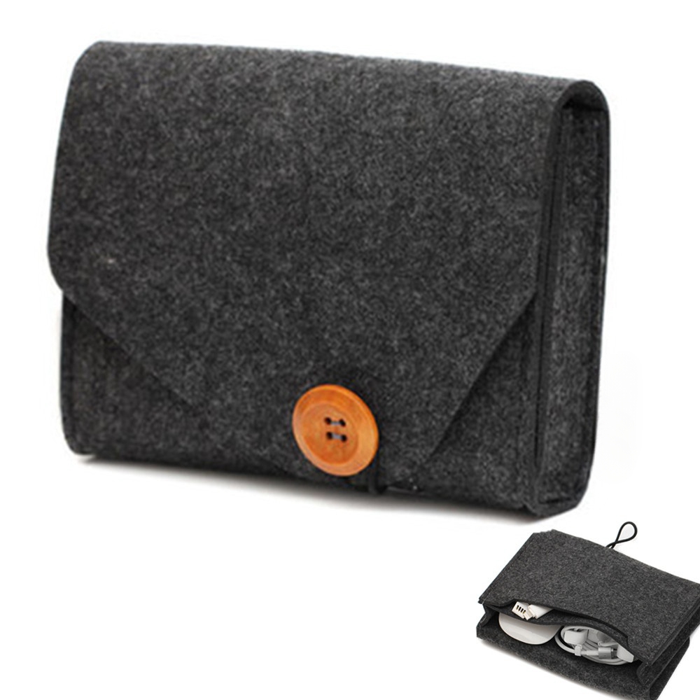 Portable Felt Storage Bag Outd - Tech Accessories Case avaliação e preço