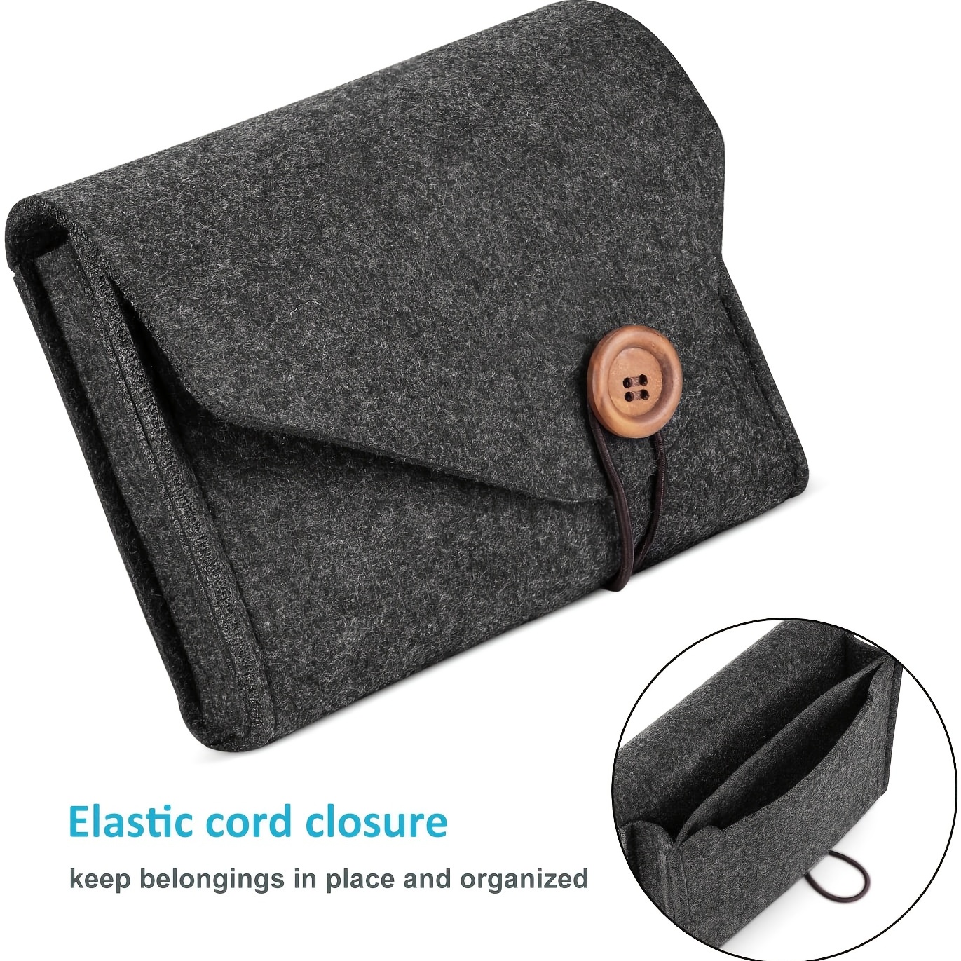 Portable Felt Storage Bag Outd - Tech Accessories Case avaliação e preço