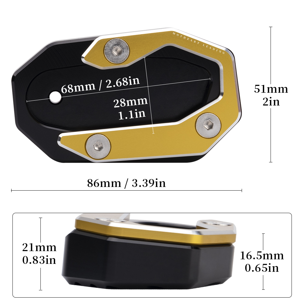 Motorcycle Kickstand Foot Plat - Tech Accessories Stand avaliação e preço