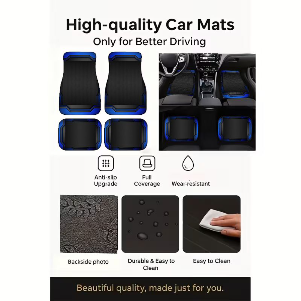 4pcs Blue Black Tech Geometric - Universal Tech Accessories avaliação e preço