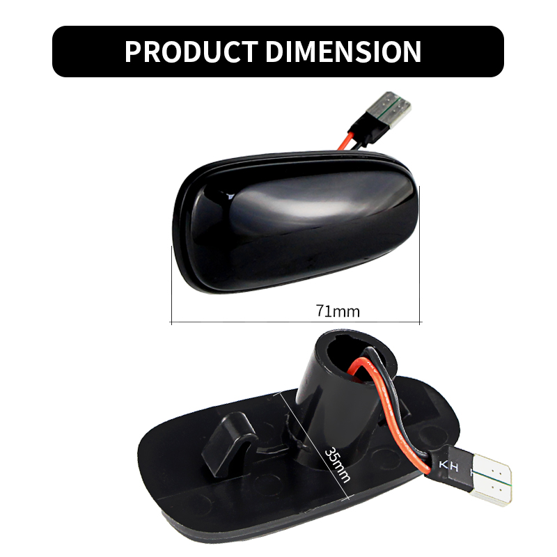2PCS LED Dynamic Side Marker L - Tech Computer Accessories avaliação e preço