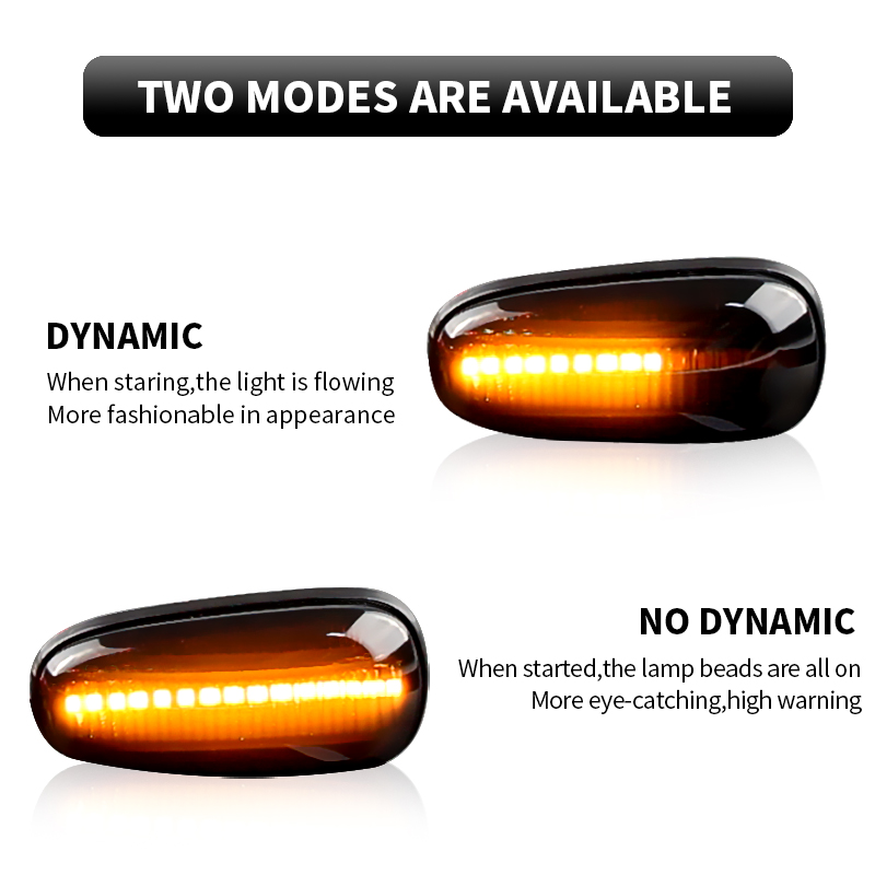 2PCS LED Dynamic Side Marker L - Tech Computer Accessories avaliação e preço