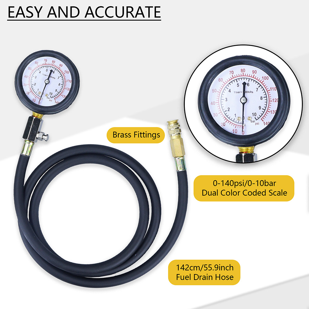Oil Pressure Tester Kit 0-140p - Tech Accessories Case avaliação e preço