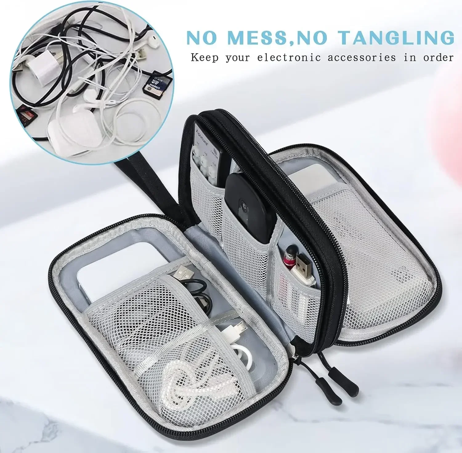 Travel Cable Bag Portable Digi - Tech Accessories Case avaliação e preço