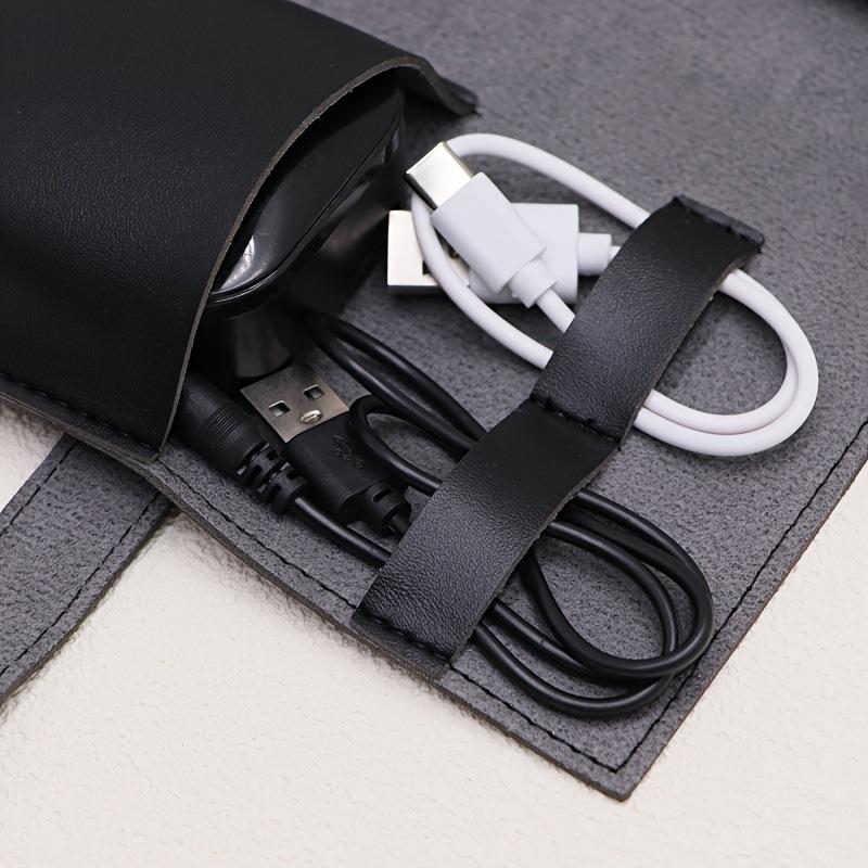 1pc PU Leather Multi-Compartme - Tech Woven Accessories avaliação e preço