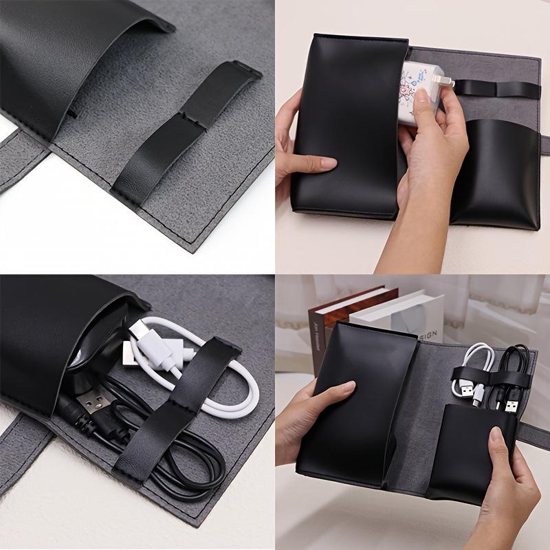 1pc PU Leather Multi-Compartme - Tech Woven Accessories avaliação e preço