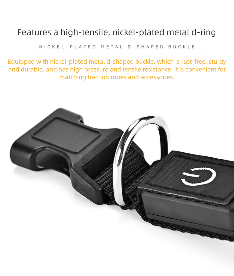 LED Dog Collar USB Rechargeabl - Tech Dog Accessories avaliação e preço