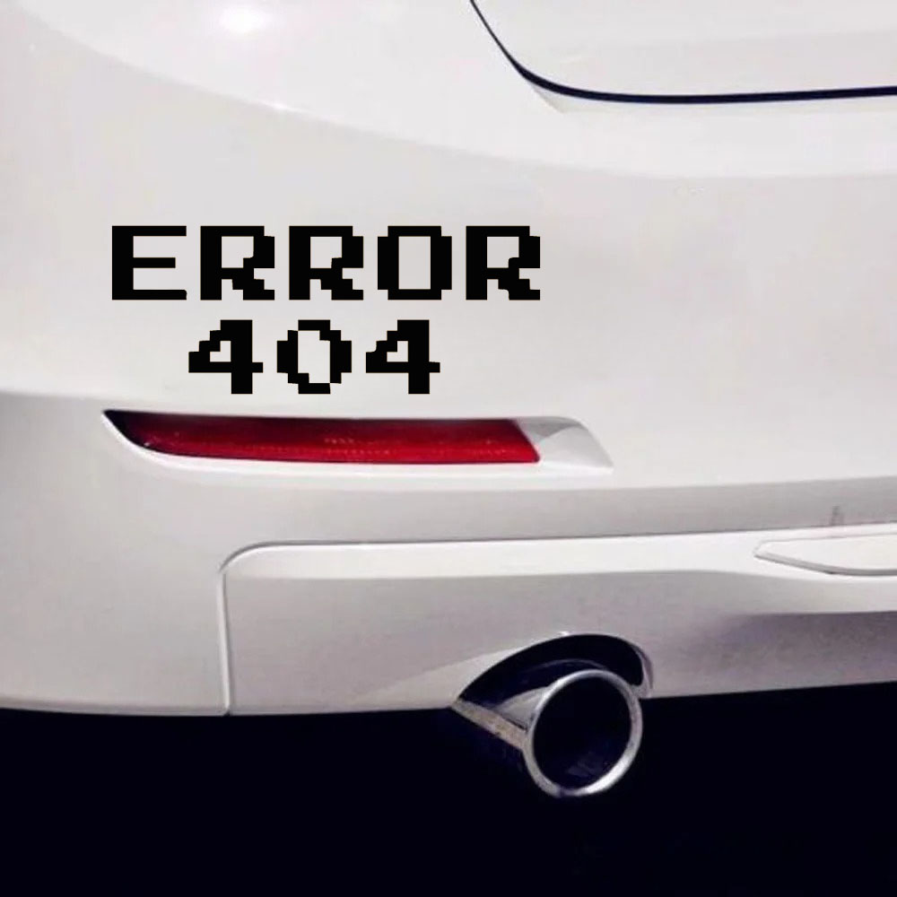 Error 404 Pixel Font Car Stick - Trending Tech Accessories avaliação e preço