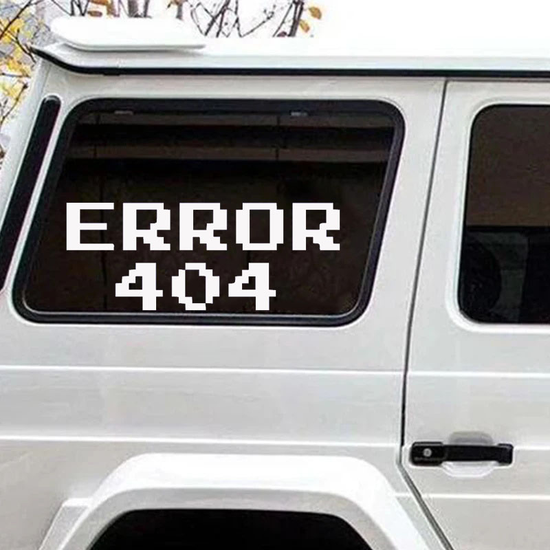 Error 404 Pixel Font Car Stick - Trending Tech Accessories avaliação e preço