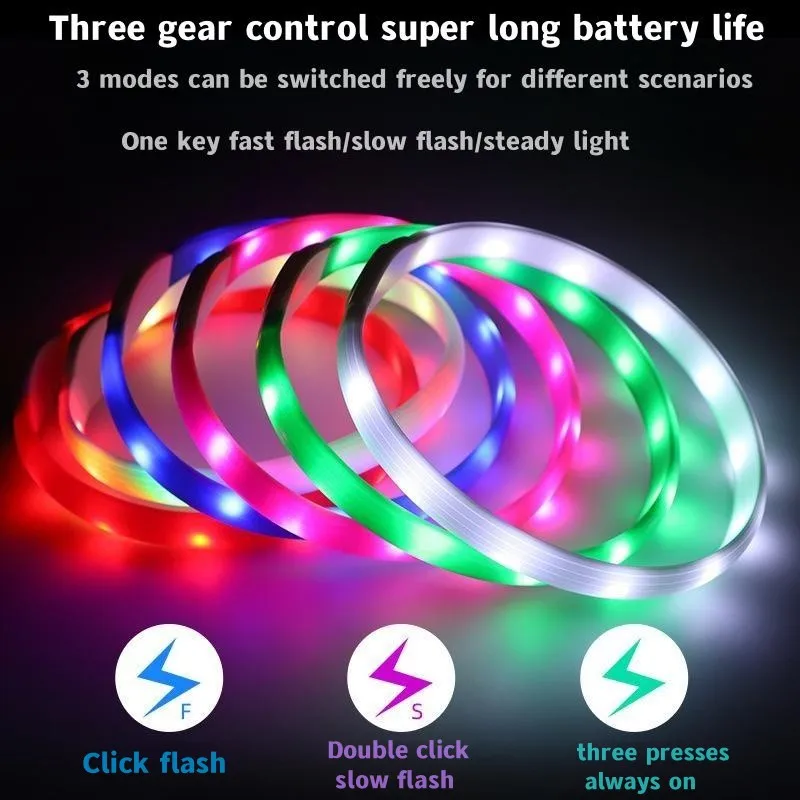 New Led Luminous Dog Collar PV - Tech Dog Accessories avaliação e preço