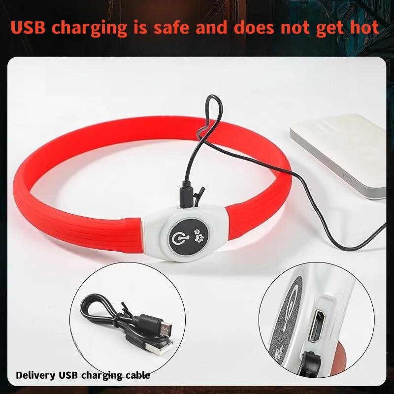 New Led Luminous Dog Collar PV - Tech Dog Accessories avaliação e preço