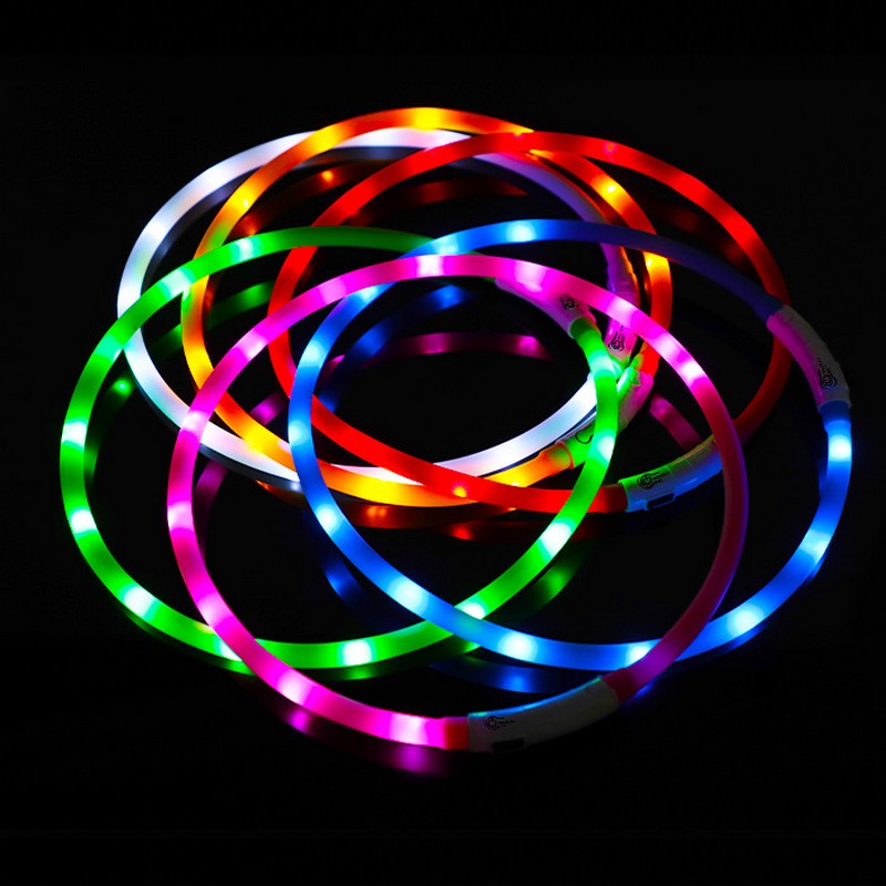 Silicone LED Dog Collar Rechar - Tech Dog Accessories avaliação e preço
