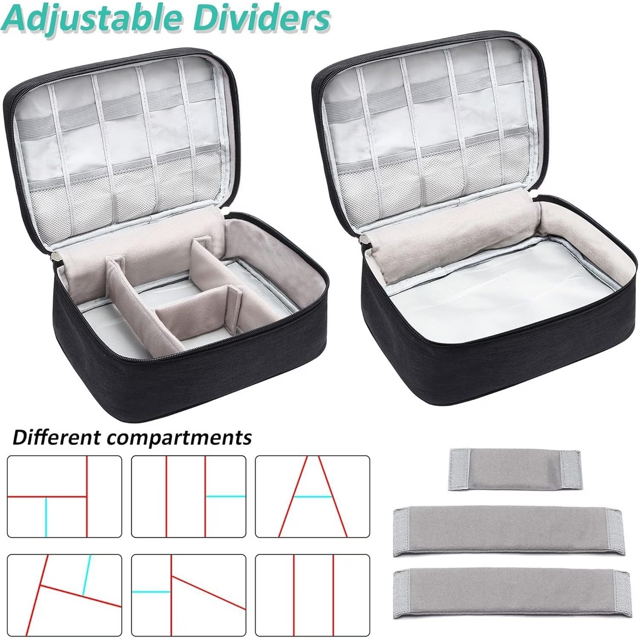 1PC High-Capacity Cable and Ac - Tech Accessories Case avaliação e preço