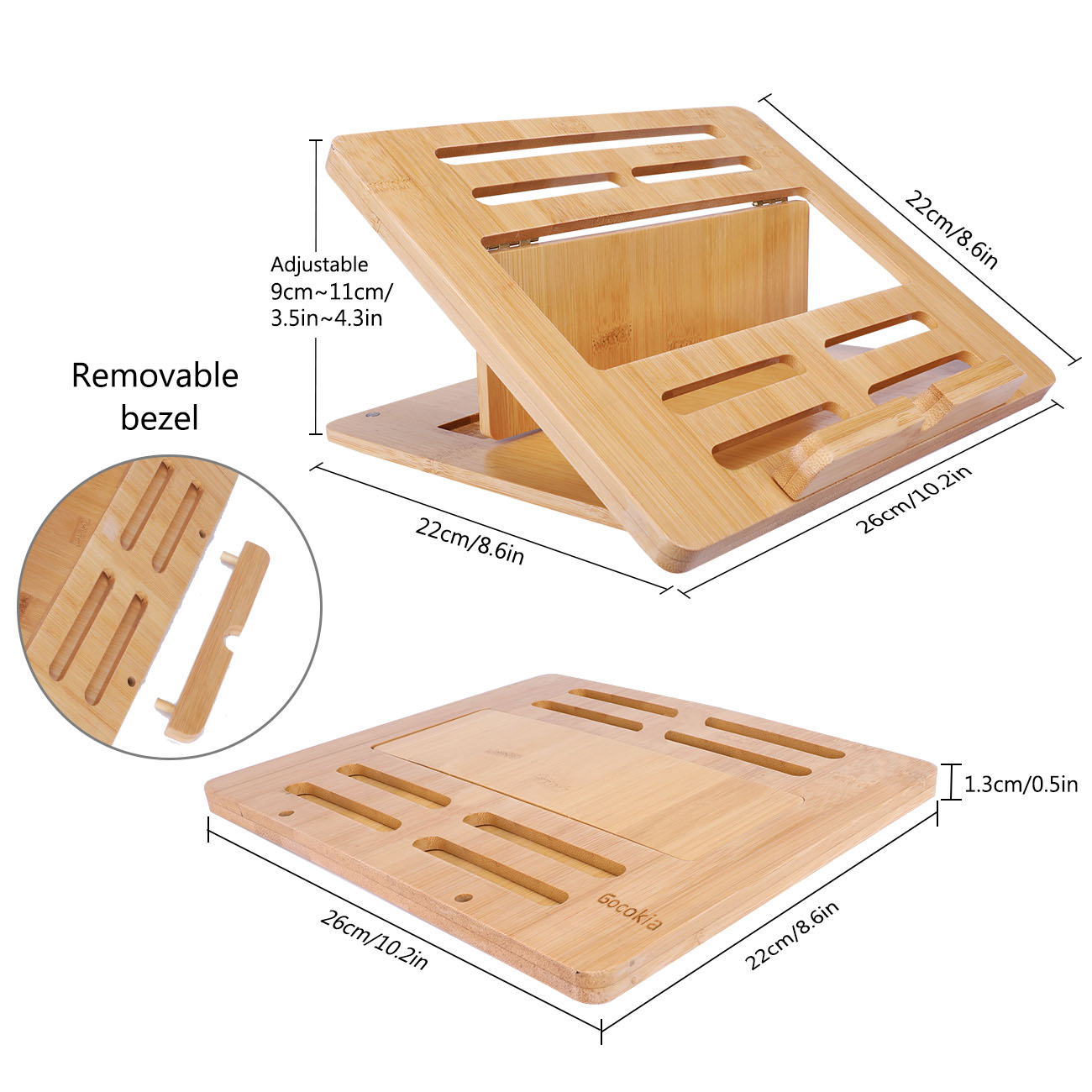Bamboo Fodable Laptop Notebook - Laptop Stand Bamboo avaliação e preço