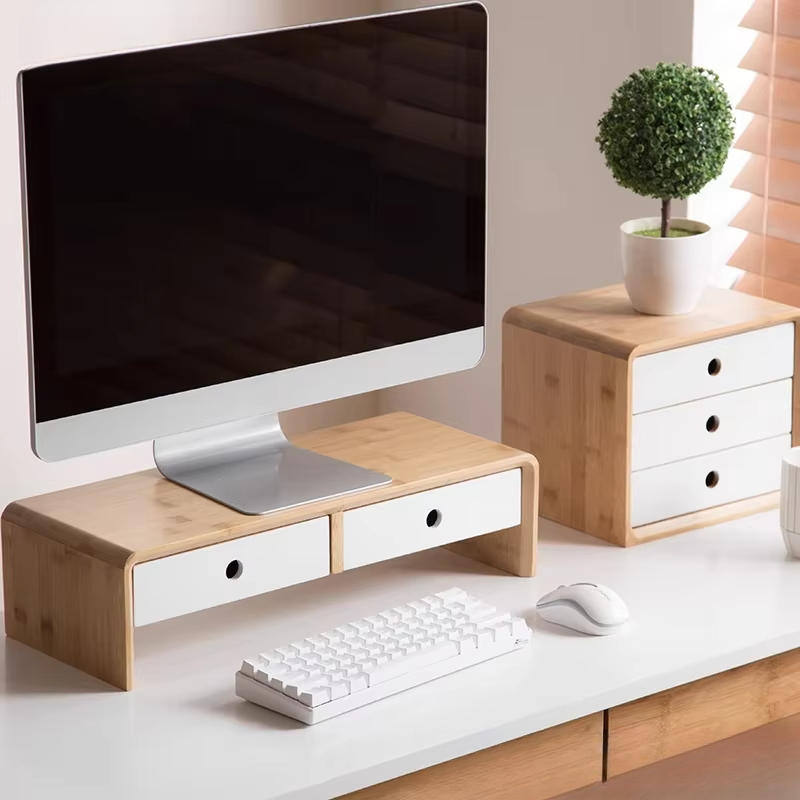 Bamboo Laptop Monitor Riser Ec - Laptop Stand Bamboo avaliação e preço