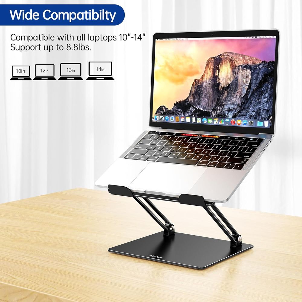Ergonomic Adjustable Laptop St - Laptop Stand Bamboo avaliação e preço