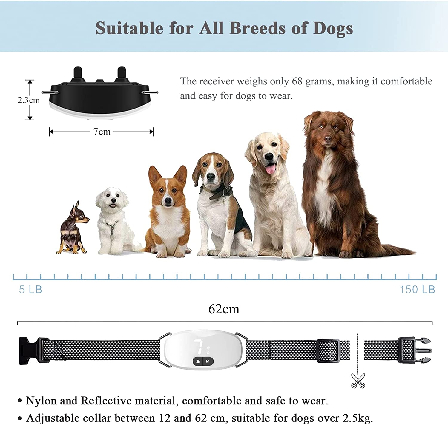 Anti bark dog collar Electric  - Tech Dog Accessories avaliação e preço