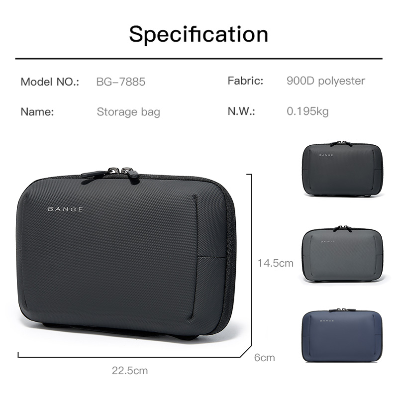 BANGE Large Capacity Travel El - Tech Accessories Case avaliação e preço