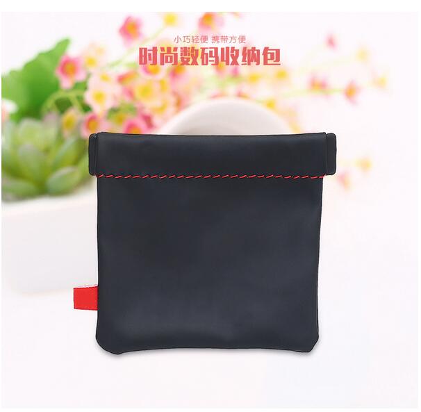 Earphone bag PU leather headph - Tech Accessories Case avaliação e preço